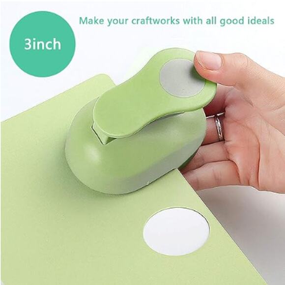 Large Circle Punch 3 Inch Craft Hole Punch for Crafting, Scrapbooking, Gift Wrap - Picture 4 of 5